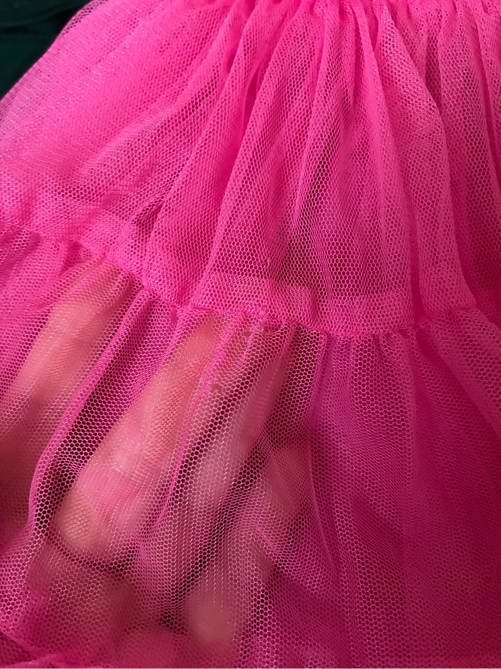 Barbie Tutu Dress Girls 3T Pink Tulle Logo Ribbed Short Sleeve RN 119072‎ - Picture 6 of 7